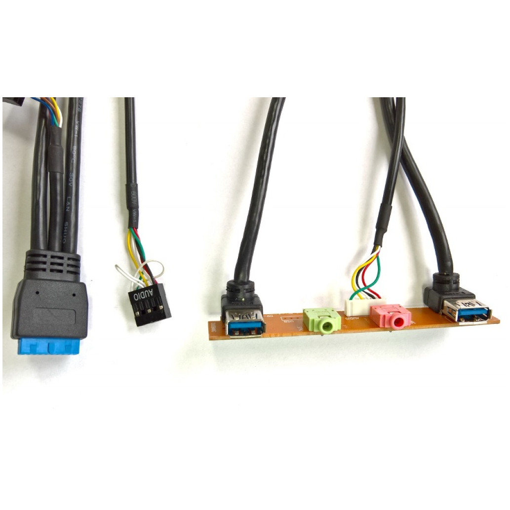 Kabel USB 3.0 x2 + Audio za PC-x2000/ x4000 - priklop na osnovni plošči