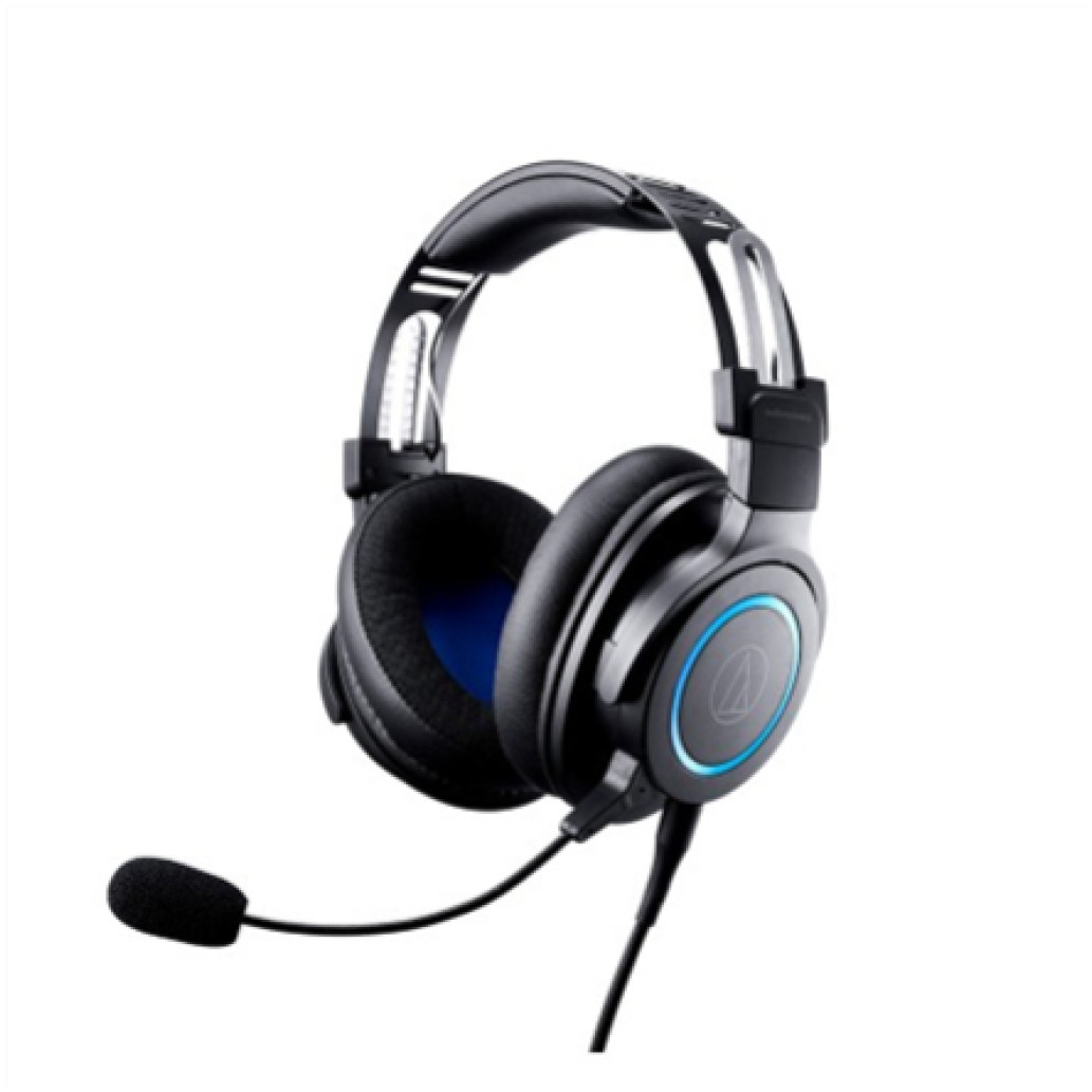 Slušalke žične naglavne 2x 3,5mm Audio-Technica ATH-G1 Gaming z mikrofonom  - črne