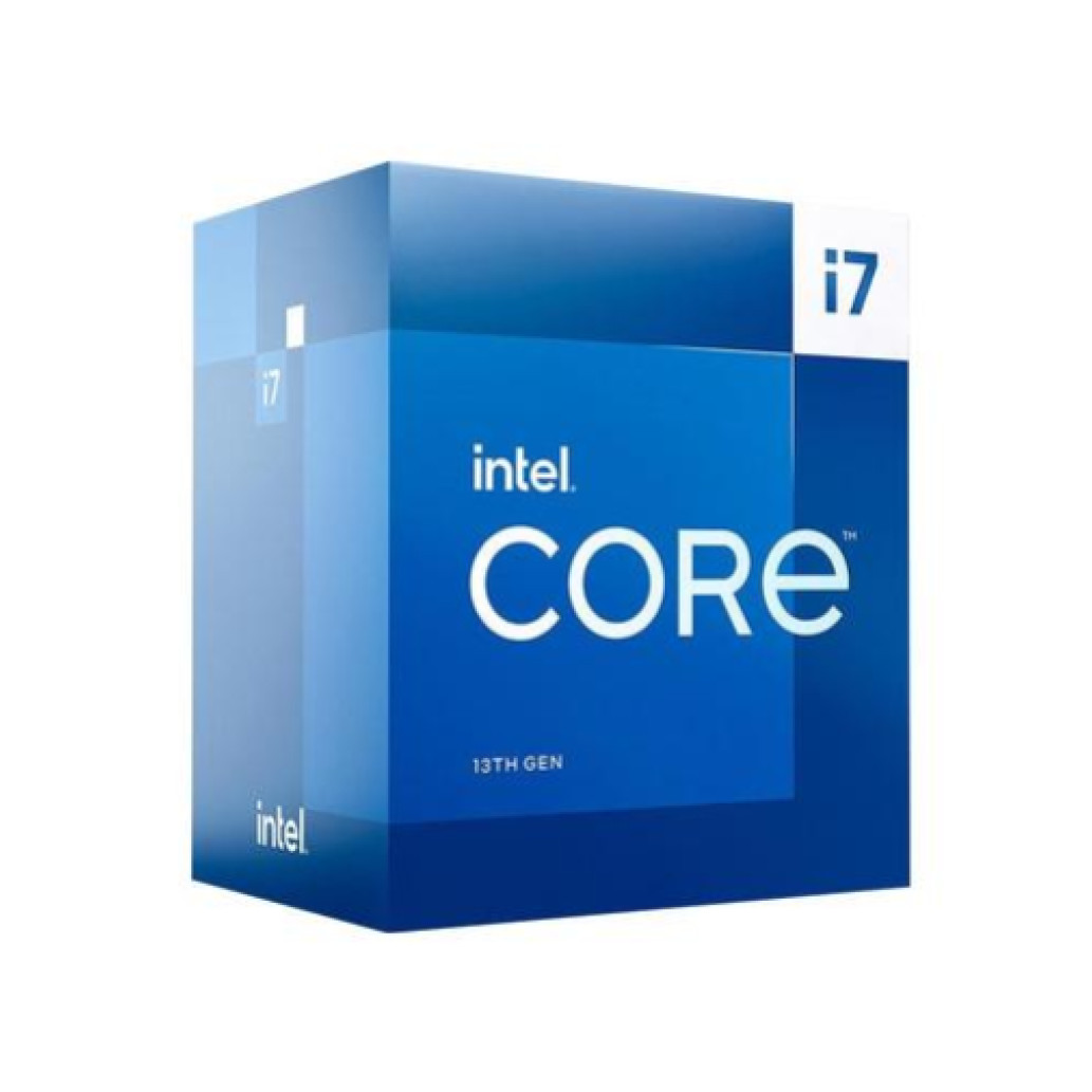 Procesor Intel 1700 Core i7 13700F 16C/ 24T 2.1GHz/ 5.2GHz BOX 65W/ 219W brez grafike hladilnik Intel