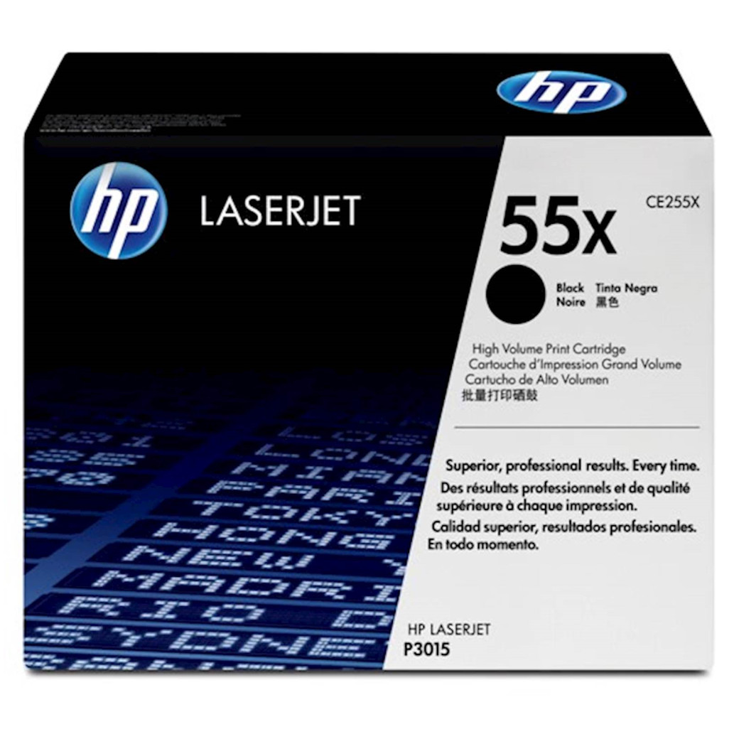 TONER HP 55X ČRN ZA HP LASERJET P3015,P3015D/DN, MFP M525DN/F MFP M521 ZA 12.500 STRANI