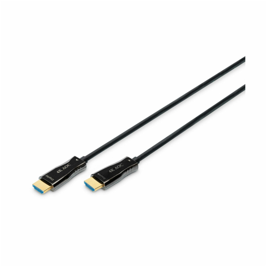 KABEL HDMI/ HDMI M/ M 15,0m Digitus AOC optični hibridni pozlačeni kontakti V2,0b UHD 4K (AK-330125-150-S)