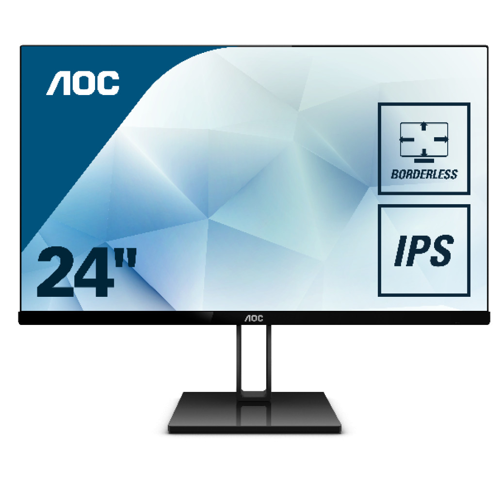 Monitor AOC 60,5 cm (23,8in) 24V2Q 1920x1080 IPS 5ms HDMI DisplayPort zvočniki slim