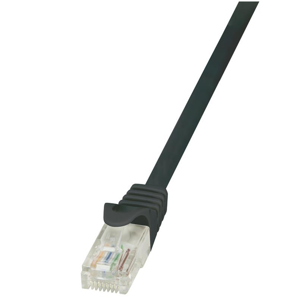 KABEL PATCH UTP Cat 6   0,25m  RJ45 1Gbit LogiLink - črn (CP2013U)