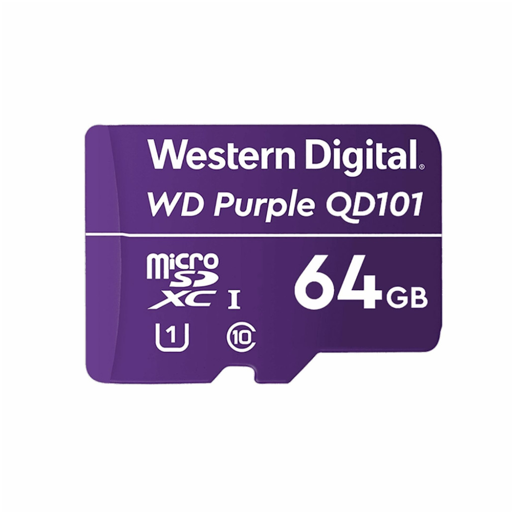 Spominska kartica SDXC-Micro 64GB WD Purple 80MB/ s U1 UHS-I (WDD064G1P0C)