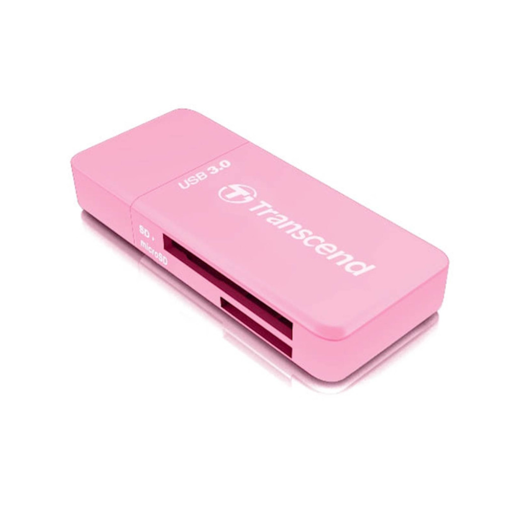 Zunanji čitalec kartic Transcend USB 3.1 za SD microSD roza (TS-RDF5R)