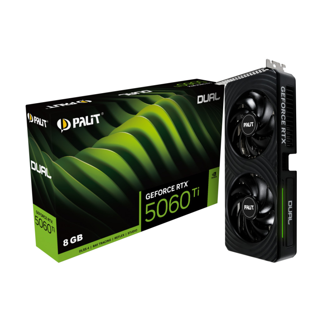 Grafična kartica nVidia RTX5060Ti Palit Dual - 8GB GDDR7 (NE7506T019P1-GB2062D)