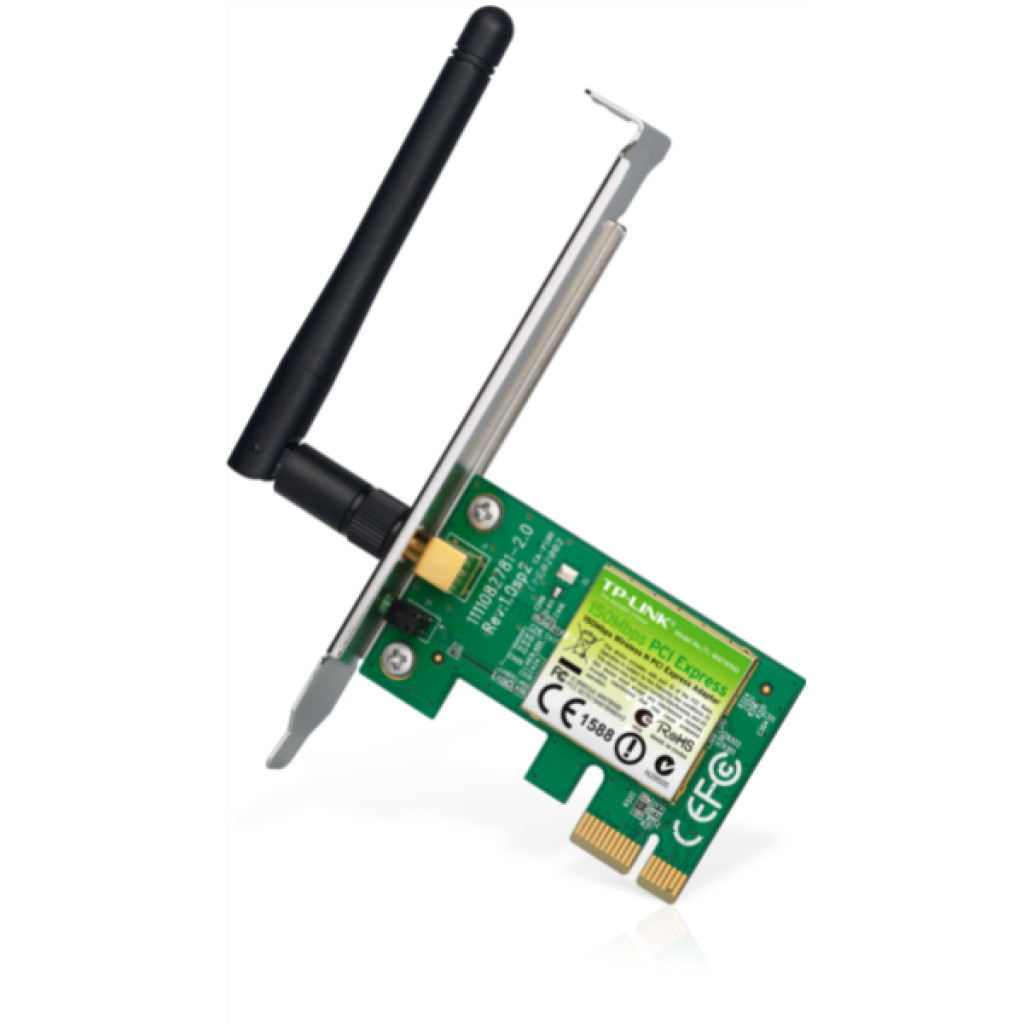 Brezžični mrežni adapter PCIe TP-Link WiFi4 802.11n N150 150Mbit/ s 1x antena (TL-WN781ND)