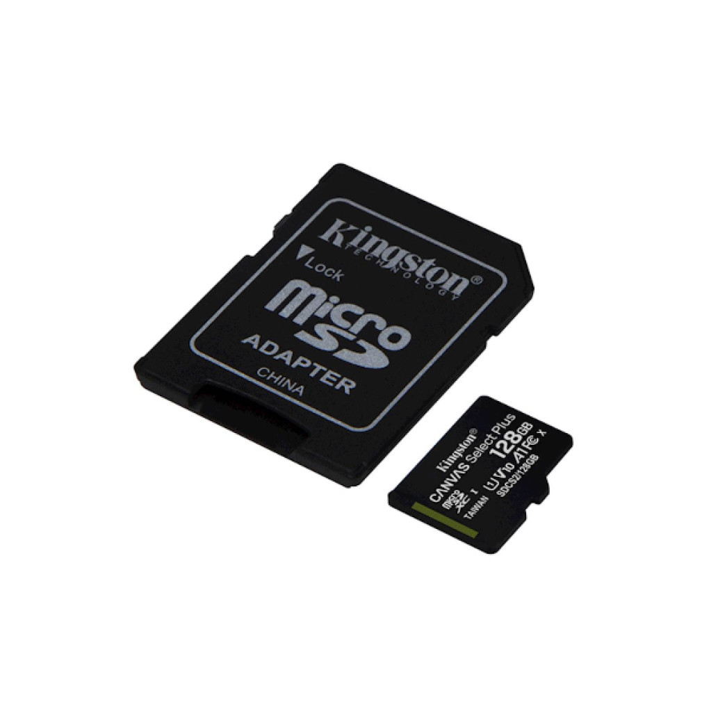 Spominska kartica SDXC-Micro 128GB Kingston Canvas Select Plus 100MB/ s/ 85MB/ s U1 V10 UHS-I +adapter (SDCS2/ 128GB)