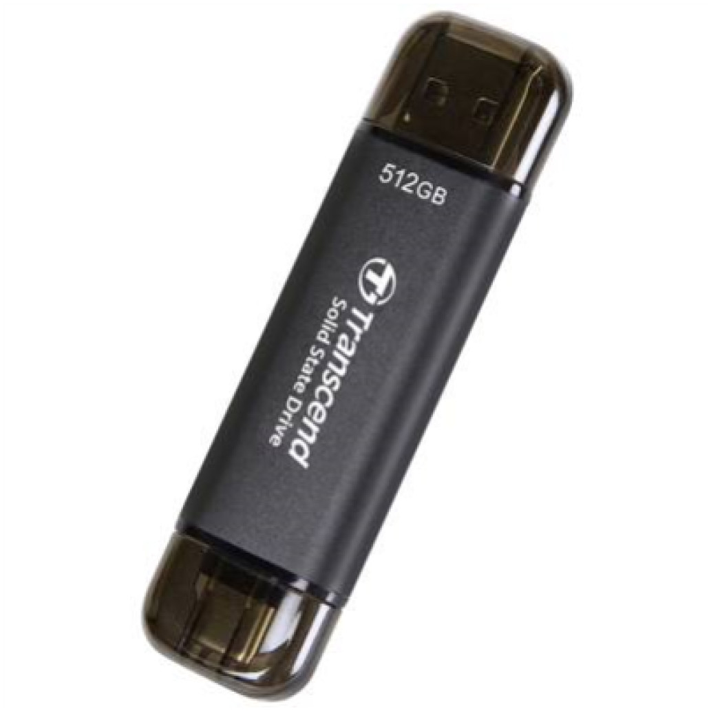 Prenosni SSD 512 GB Transcend 310C, USB A, USB C, 1050/ 950 MB/ s (TS512GESD310C)