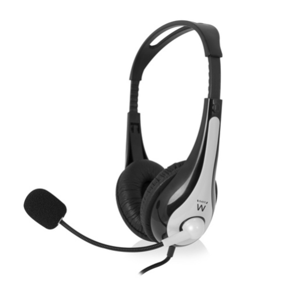 Slušalke žične naglavne 2x 3,5mm stereo Ewent nadzor glasnosti - z mikrofonom (EW3562)