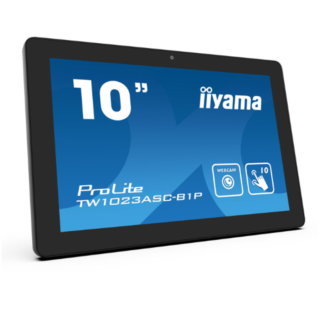 Računalnik AIO All-In-One Iiyama 25,5 cm (10,1in) TW1023ASC 16:10 M-Touch kapacitivni IPS 7H RK3288 2GB-Pomnilnik - RAM DDR 16GB eMMC BT WLAN HDMI zvočniki Android8.1 (brez GMS) 10 točkovni 
