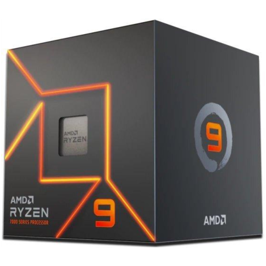 Procesor AMD AM5 Ryzen 9 7900 12C/ 24T 3.7Hz/ 5.4GHz BOX 65W grafika Radeon Wraith prism hladilnik RGB
