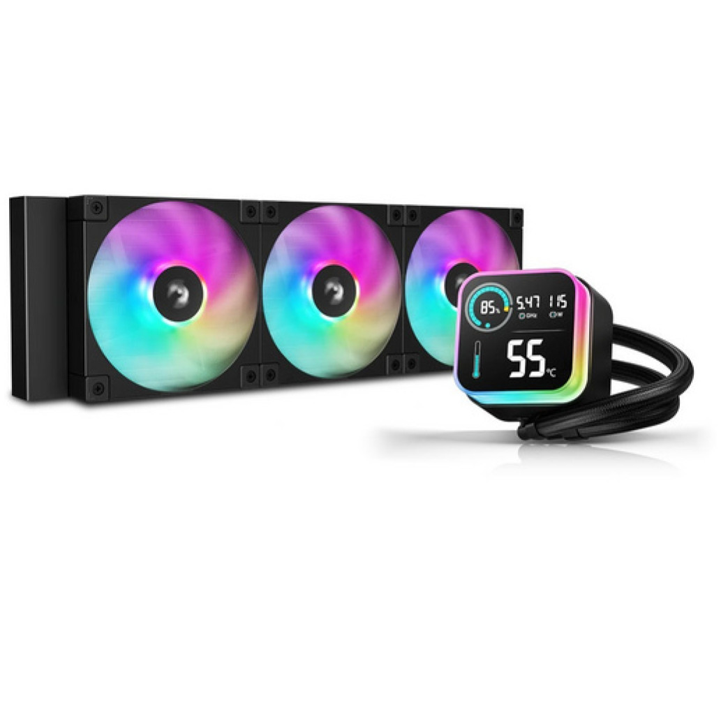 Vodno hlajenje DeepCool LQ360 ULTRA - 360mm ARGB črna (R-LQ360-BKASMC-G-1)