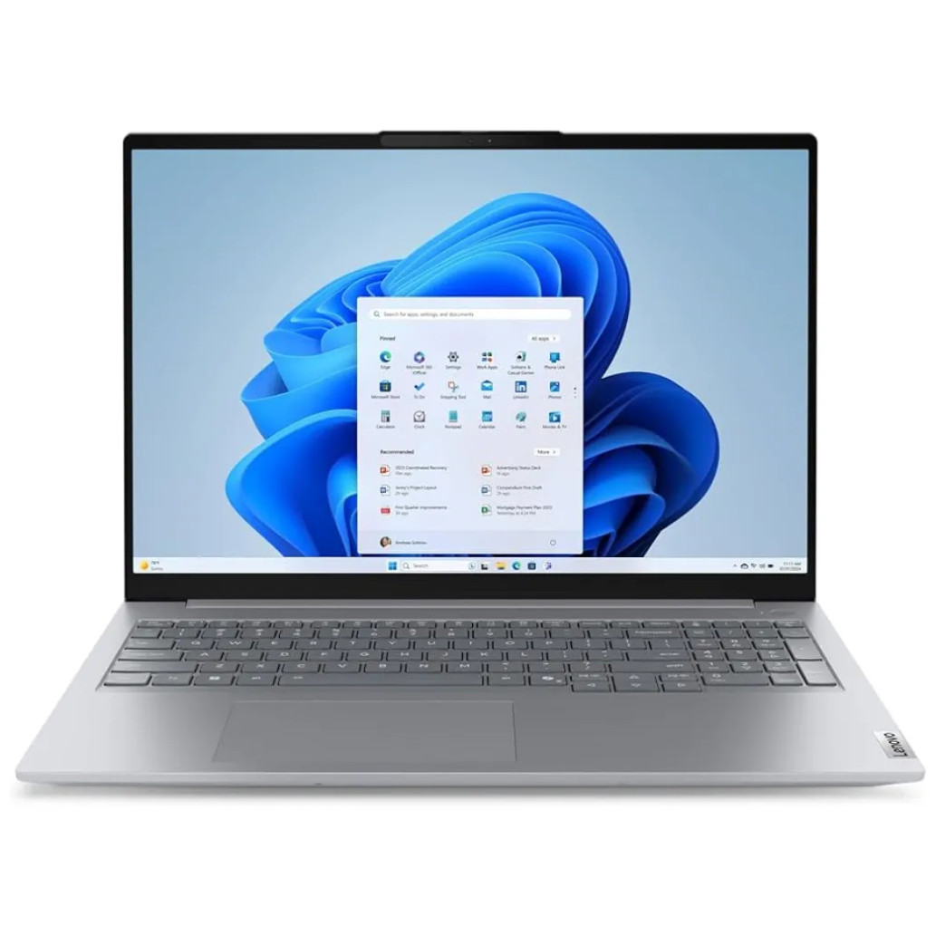 Prenosnik Lenovo ThinkBook 16 G8 i5-13420H / 16GB / SSD512GB / 16″ 1920×1200 / WLAN / BT / CAM / FP / čitalec kartic / W11P / novo (21SH) / US-INT + SLO gravura