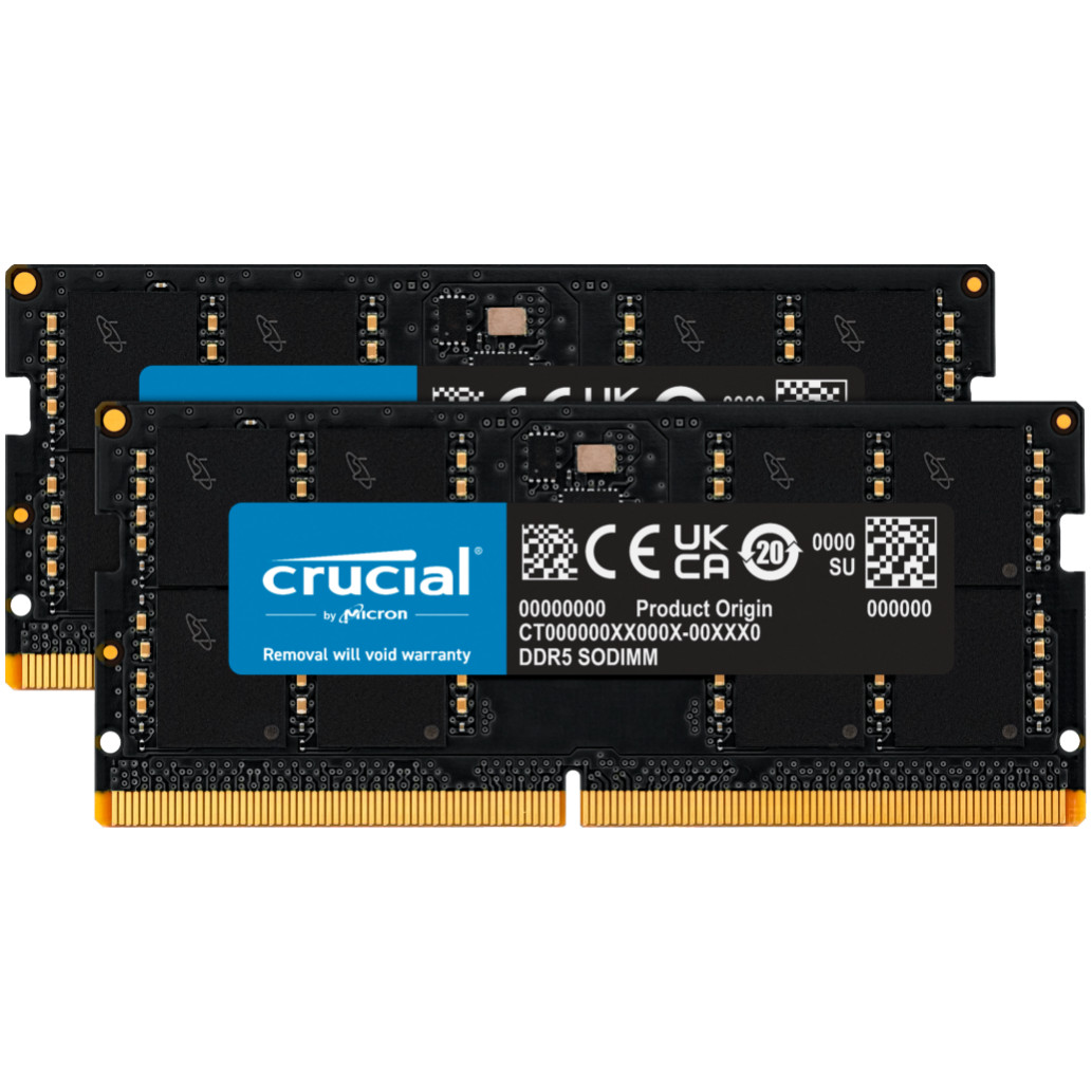 DDR5 SO-DIMM 64GB 5600MHz CL46 KIT (2x32GB) Crucial Basic 1,1V (CT2K32G56C46S5)