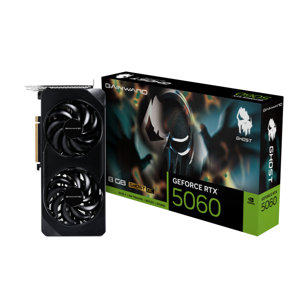 Grafična kartica nVidia RTX5060 Gainward GHOST OC - 8GB GDDR7 (NE75060S19P1-GB2063B)