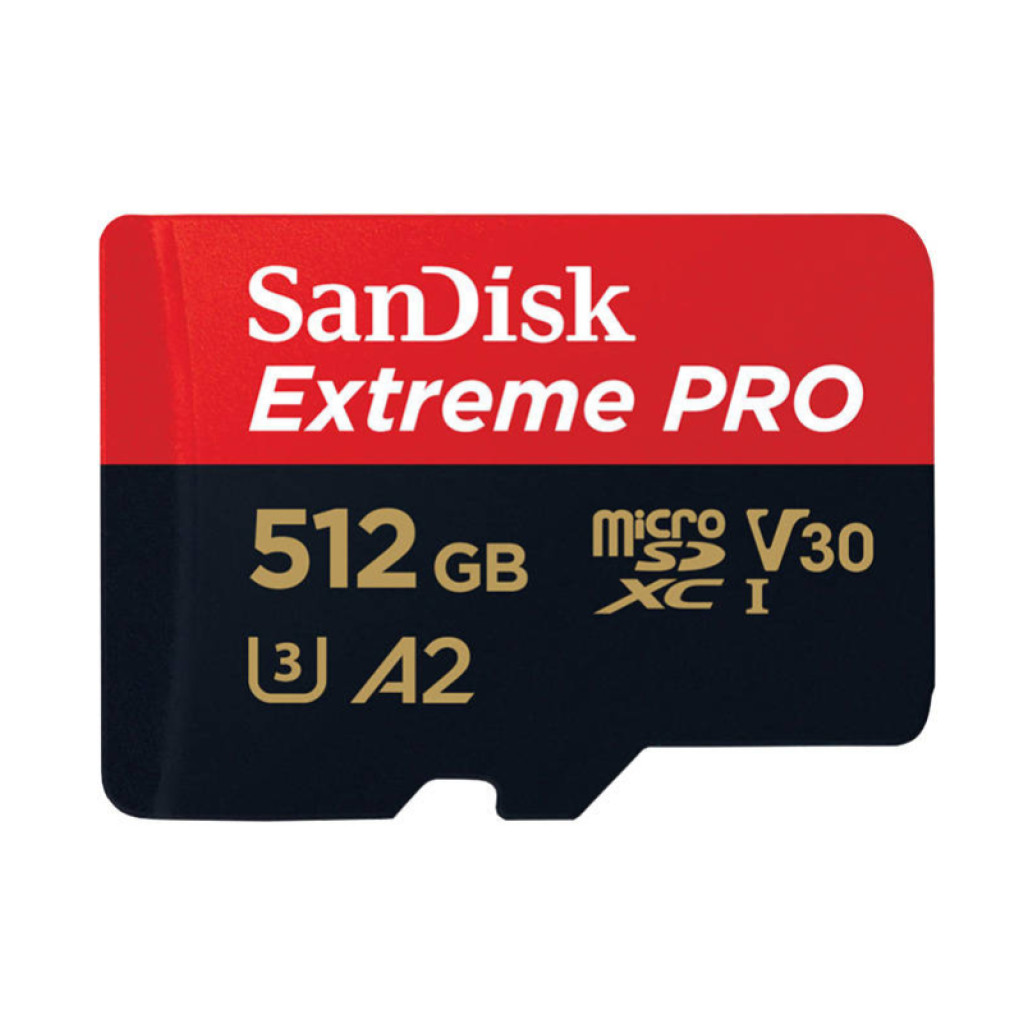 Spominska kartica SDXC-Micro 512GB Sandisk Extreme Pro 200MB/ s/ 140MB/ s U3 V30 UHS-I +adapter (SDSQXCD-512G-GN6MA)