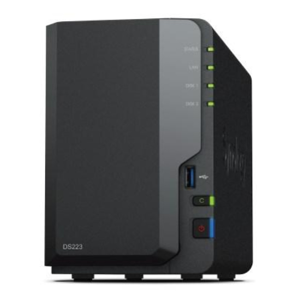 NAS ohišje Synology DS-223 (2GB, Realtek RTD1619B) All-In-One server 2x 3.5in SATA