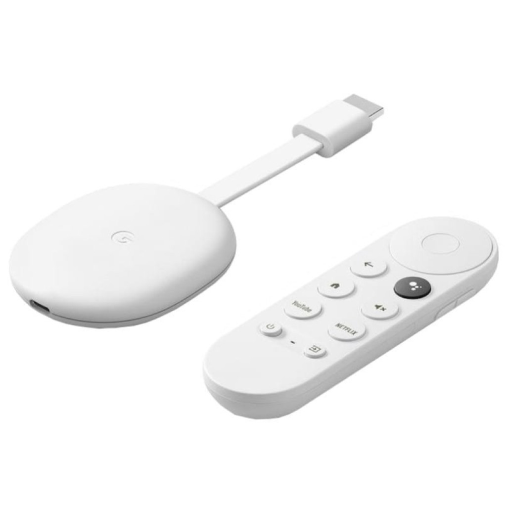 Sprejemnik in predvajalnik WiFi Google Chromecast 4 + Google TV, podpora za 4K/ 60fps (GA01919-US)