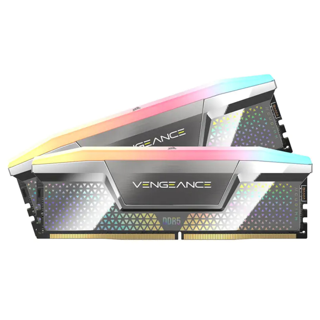 DDR5 48GB 8000MHz CL38 KIT (2x24GB) Corsair RGB Vengeance XMP3.0 1,4V siva (CMHC48GX5M2X8000C38)