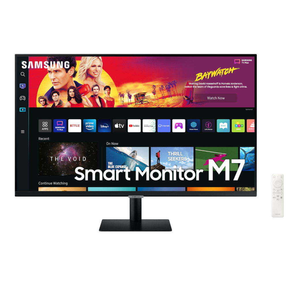 Monitor Samsung 109,2 cm (43,0in) S43BM700UU 3840x2160 Smart TV Tizen VA 4ms 2xHDMI USB-C 65W 2xUSB2.0 Zvočniki  BT WiFi HDR10 Daljinec