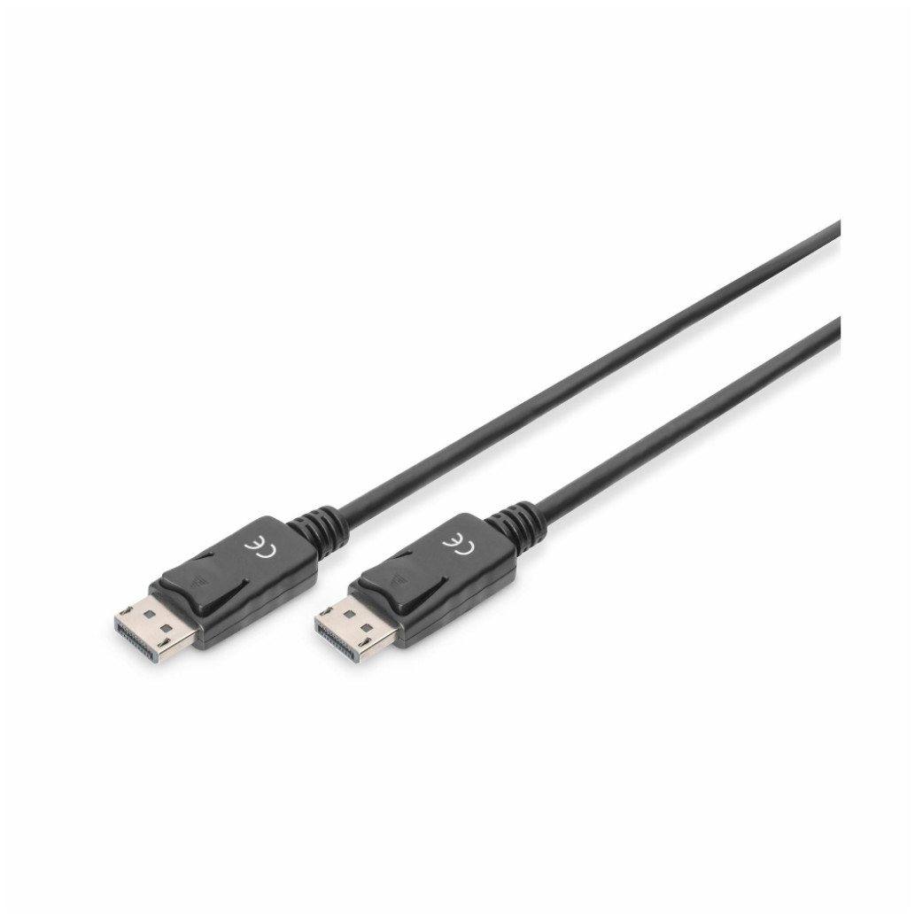 Kabel DisplayPort (m) => DisplayPort (m) 5,0m Digitus dvojno oklopljen ponikljani konektorji 1080p(AK-340100-050-S) Digitus kabel DisplayPort 5m črn AK-340100-050-S