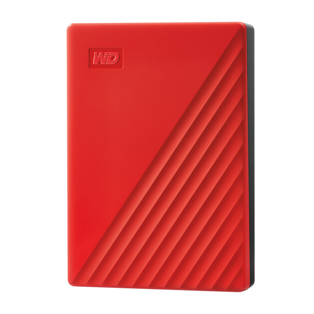Prenosni disk 6,4cm (2,5in) 4TB USB 3.0 WD My Passport rdeč - model 2019 (WDBPKJ0040BRD)