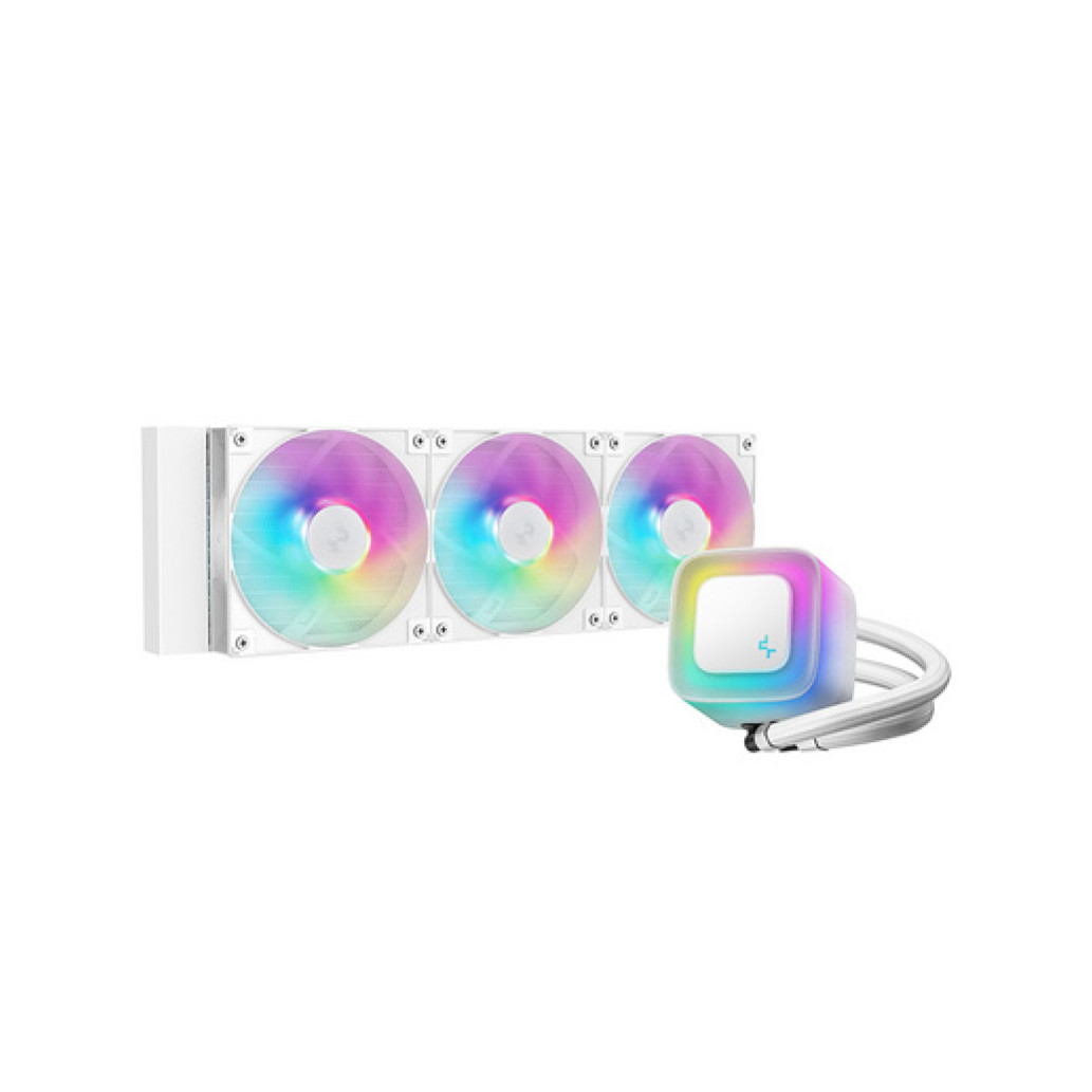 Vodno hlajenje DeepCool LE360 WH V2 - 360mm ARGB bela (R-LE360-WHAMMN-G-2)