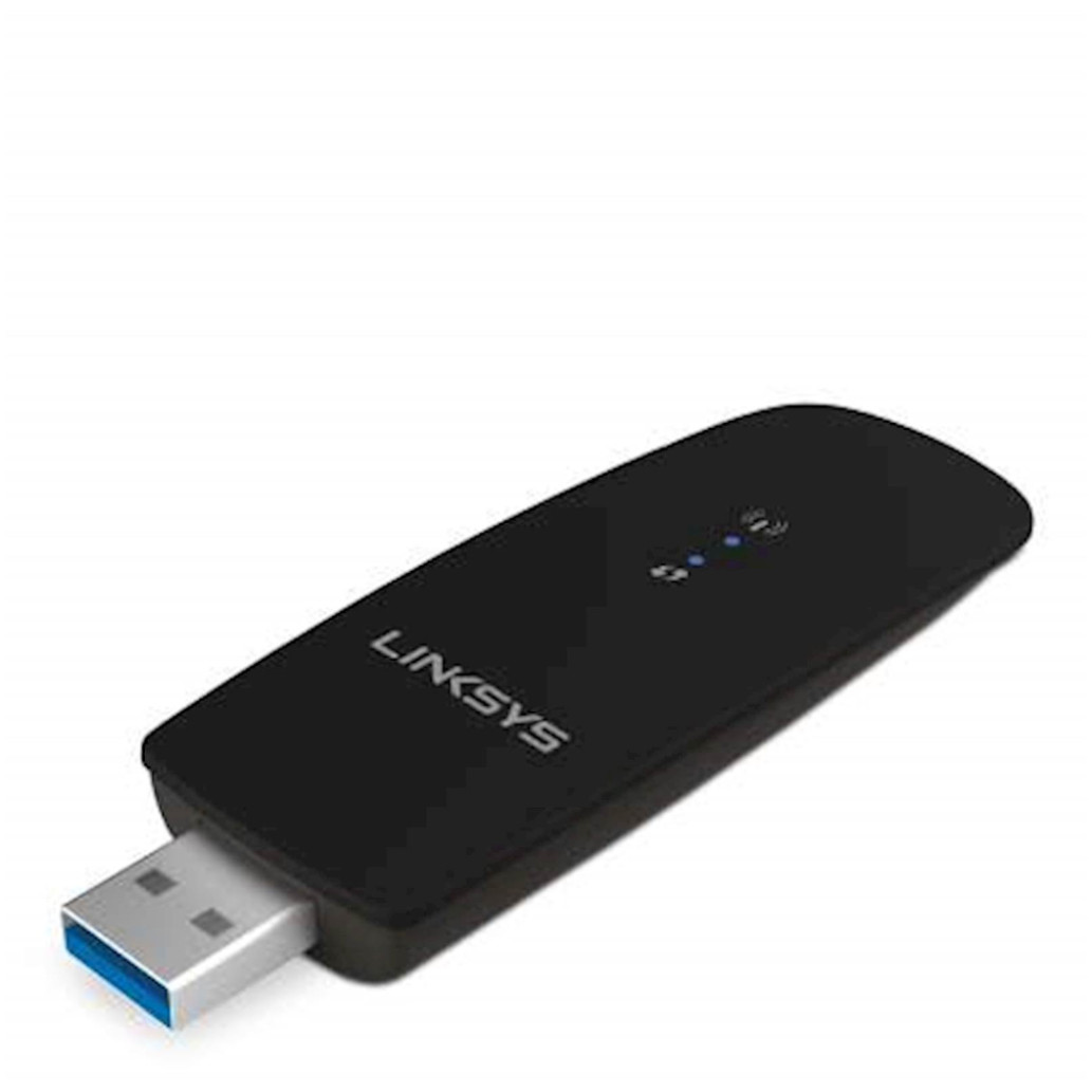 Brezžični mrežni adapter USB 3.0 Linksys WiFi5 802.11ac AC1200 867Mbit/ s Dualband Nano (WUSB6300-EJ)