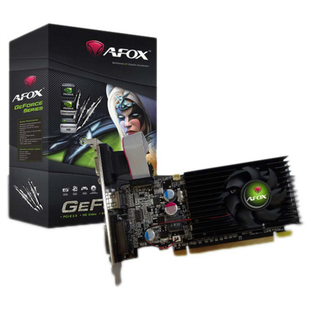 Grafična kartica nVidia GT210 AFOX - 1GB Pomnilnik - RAM DDR2 (AF210-1024D2LG2-V7)