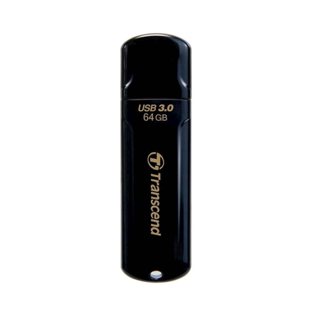 Spominski ključek 64GB USB 3.0 Transcend JF700 80MB/ s - plastičen/ s pokrovčkom/ črn (TS64GJF700)