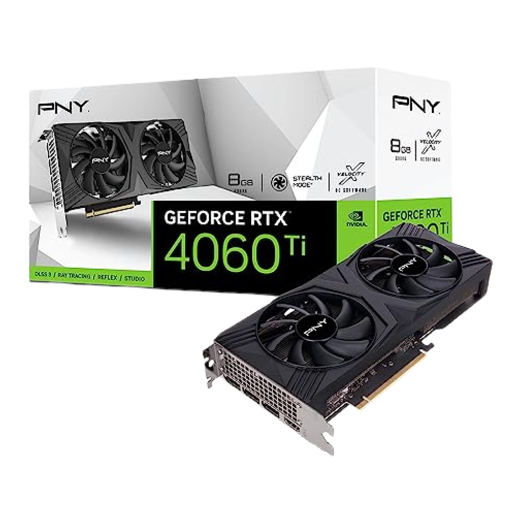Grafična kartica nVidia RTX4060Ti PNY Verto Dual Fan - 8GB DDR6 (VCG4060T8DFXPB1)