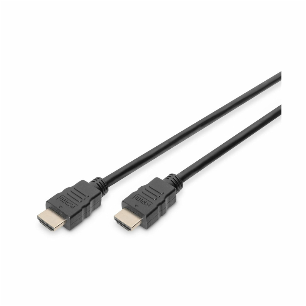 Kabel HDMI(m)  => HDMI (m) 2.0m Digitus z mrežno povezavo črn High Speed Ultra HD 4K