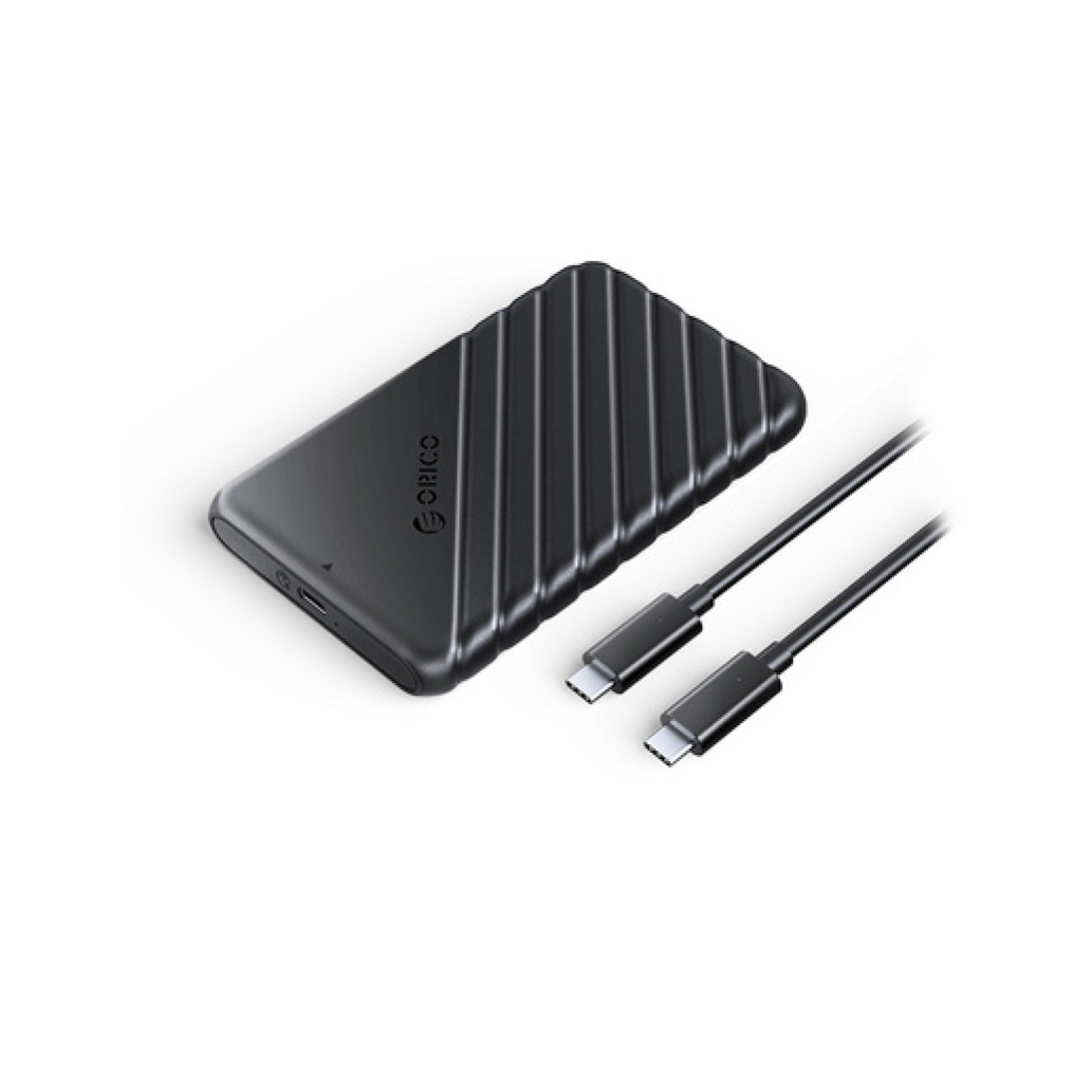 Ohišje za trdi disk 2,5 USB-C 3.1 Orico UASP v SATA3 z USB-C kablom 0,50cm (25PW1C-C3-BK-EP)