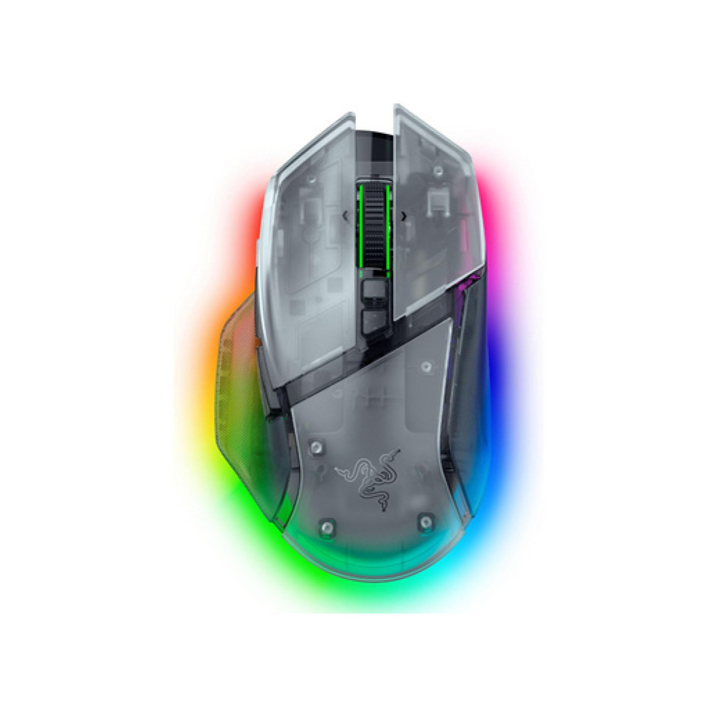 Gaming miška brezžična Razer Basilisk V3 Pro, transparent (RZ01-05240400-R3G1)