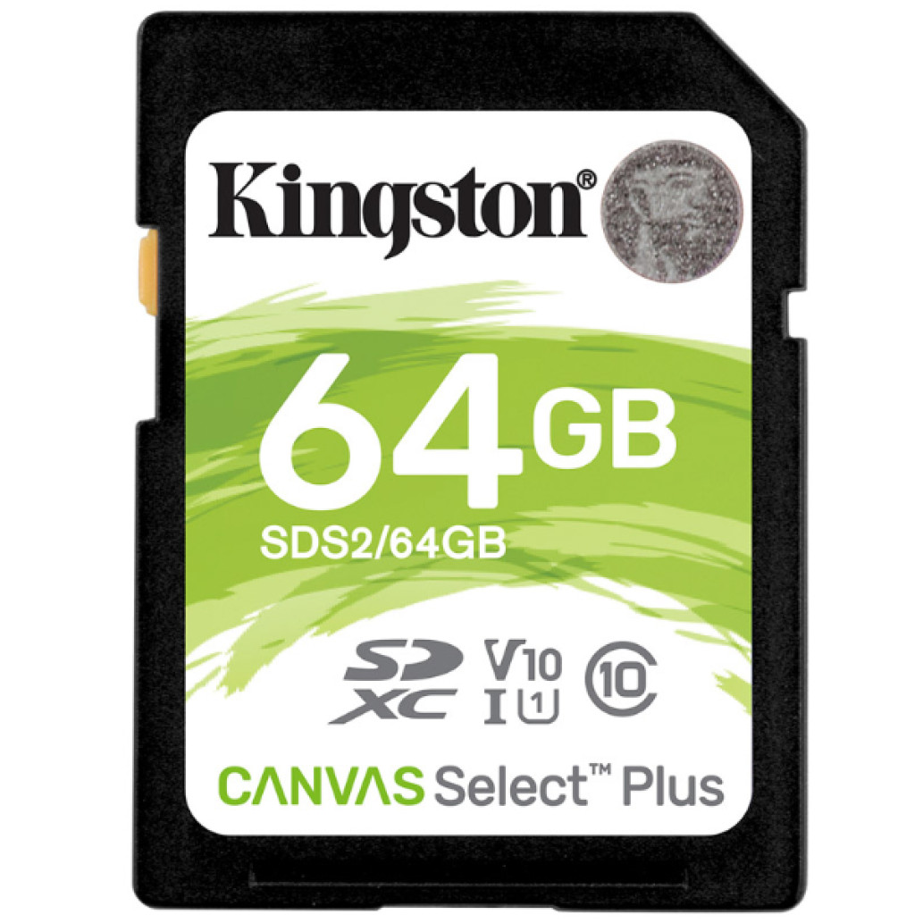Spominska kartica SDXC 64GB Kingston Canvas Select Plus 100MB/ s U1 V10 UHS-I (SDS2/ 64GB)