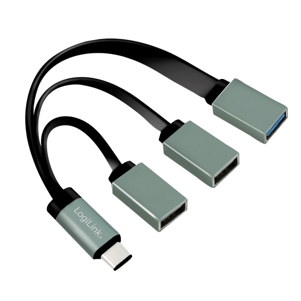 HUB USB-C => 1x USB 3.0 tip A 2x USB 2.0 tip A LogiLink (UA0315) EOLS-P