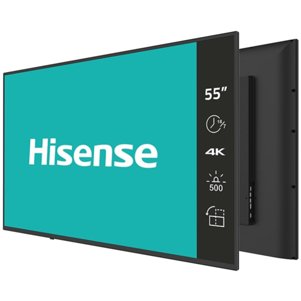 Hisense digital signage zaslon 55GM60AE 55in /  4K /  500 nits /  60 Hz /  (18h /  7 dni )