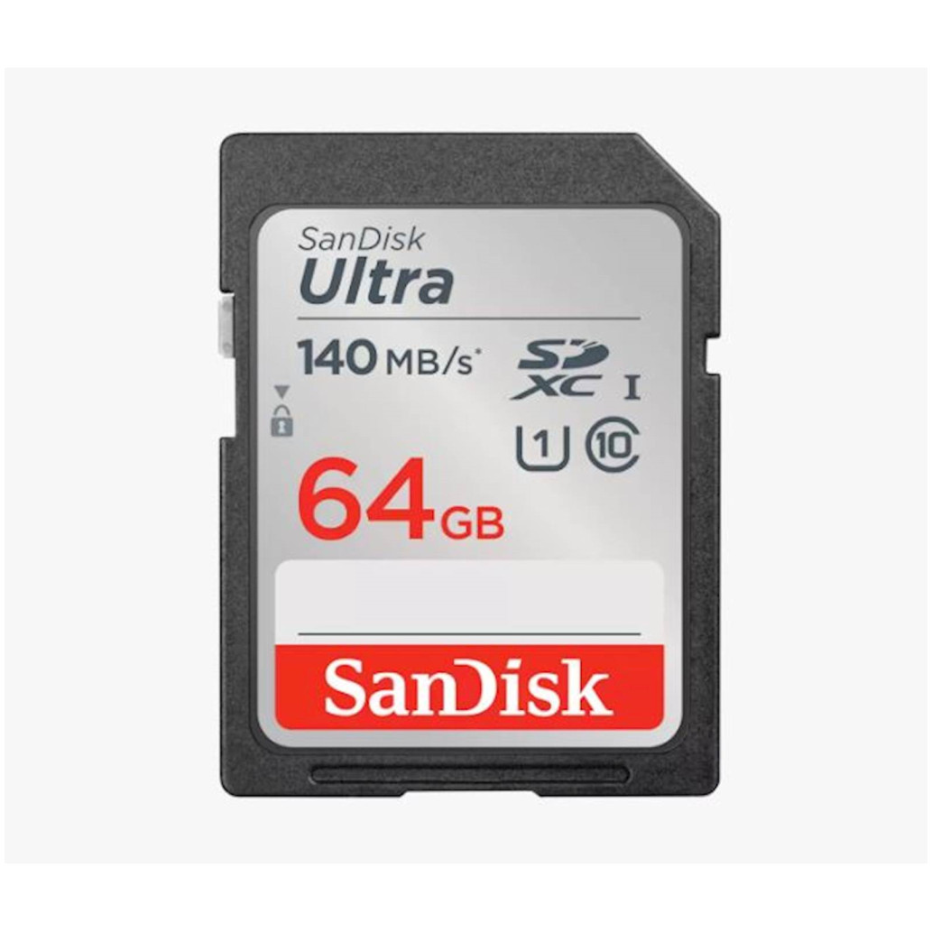 Spominska kartica SDXC 64GB Sandisk Ultra 140MB/s/100MB/s U1 V10 UHS-I (SDSDUNB-064G-GN6IN)