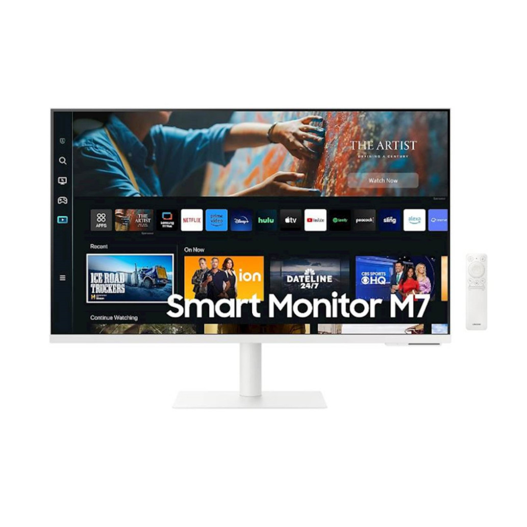 Monitor Samsung 80 cm (31,5in) S32CM703UU 3840x2160 Smart TV Tizen VA 4ms 2xHDMI USB-C 65W 2xUSB2.0 Pivot Zvočniki 2x5W  sRGB99% BT WiFi RJ45 HDR10 Daljinski upravljalec