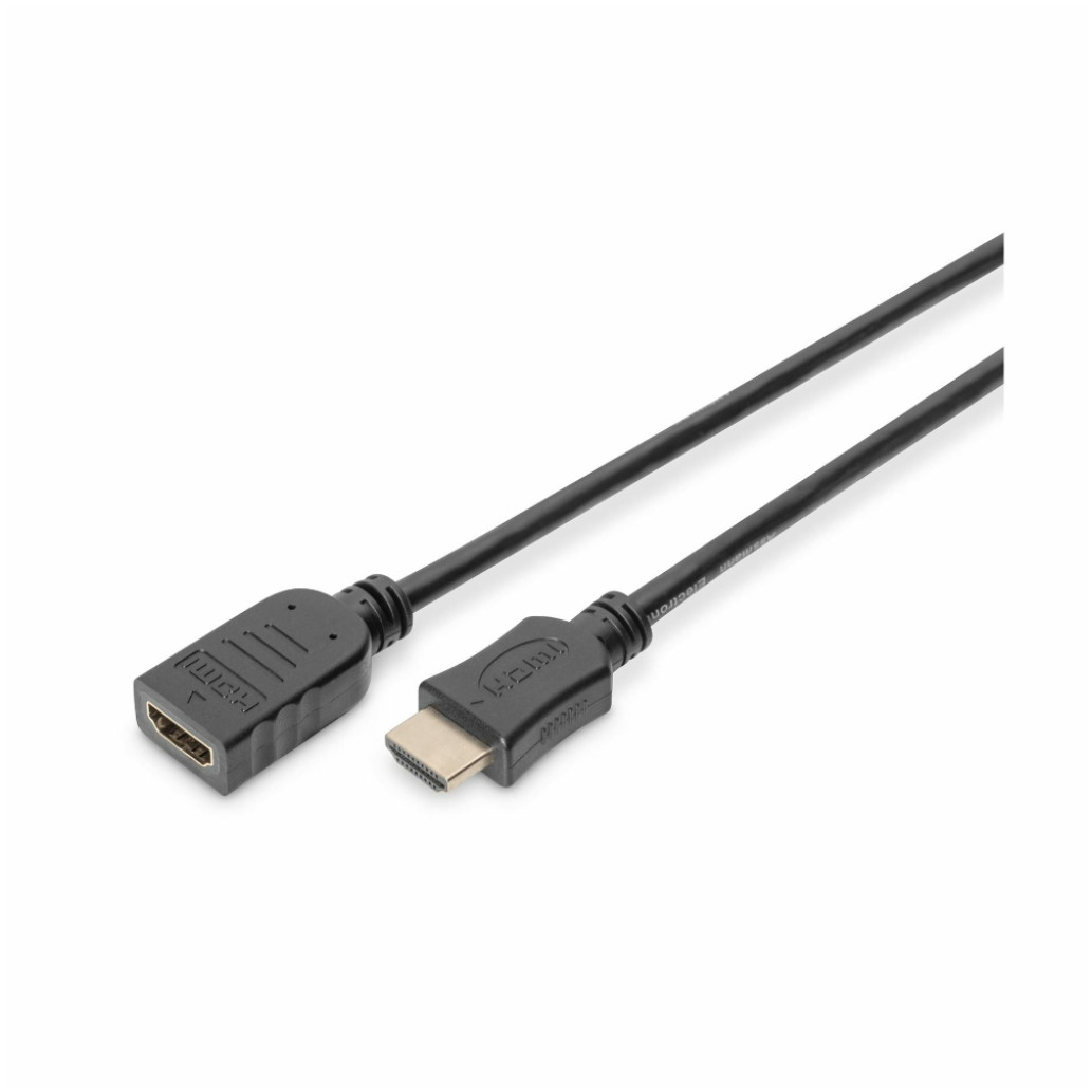 KABEL HDMI/ HDMI M/ F  5,0m podaljšek Digitus pozlačeni kontakti V1,4 (AK-330201-050-S)
