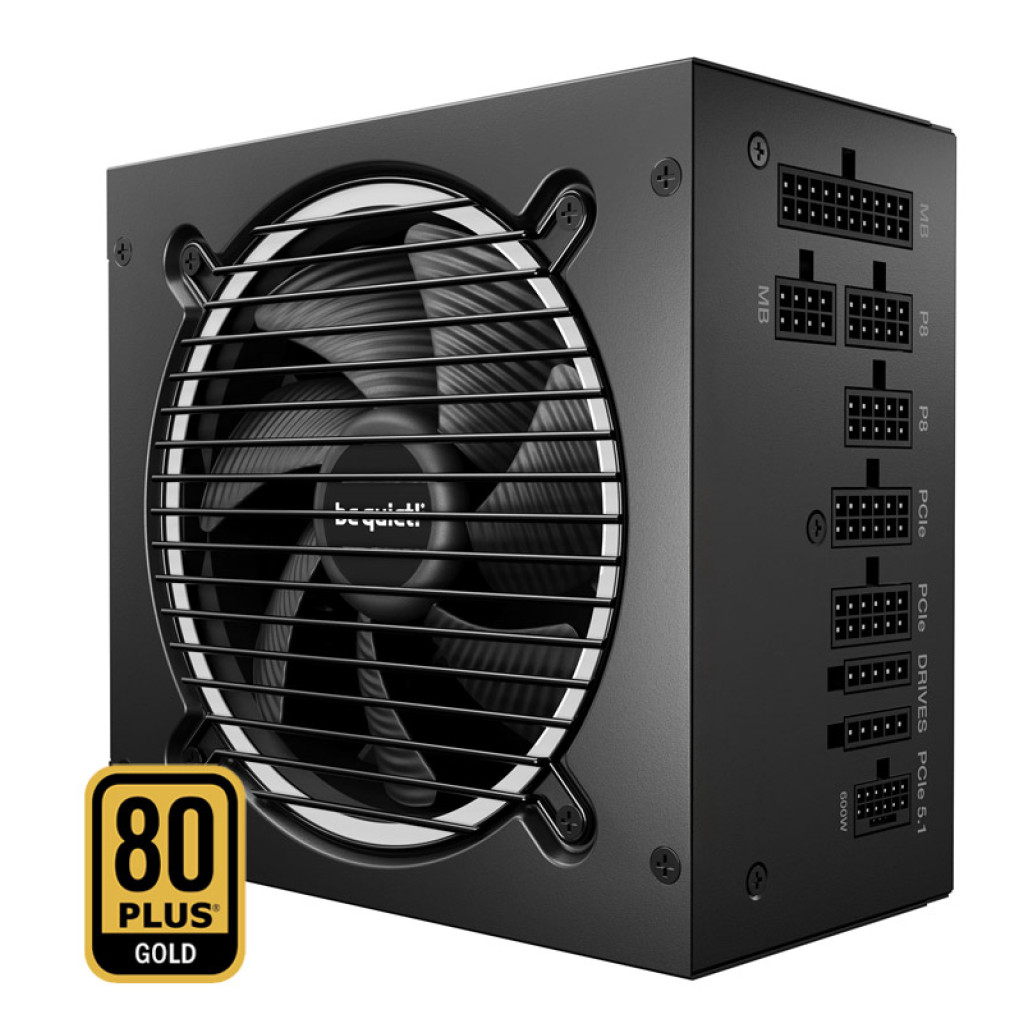 Napajalnik - 850W be quiet! Pure Power 13 M 80Plus Gold 92,8% ATX 3.1 Modular 120mm črna (BP027EU)