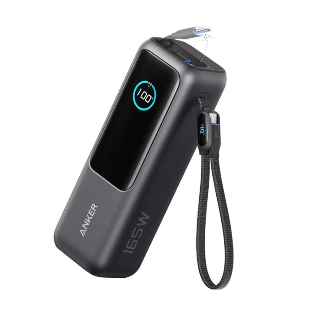Prenosna baterija Anker Powerbank 25000mAh 165W PD 1x USB-A 3x USB-C črna (A1695H11)