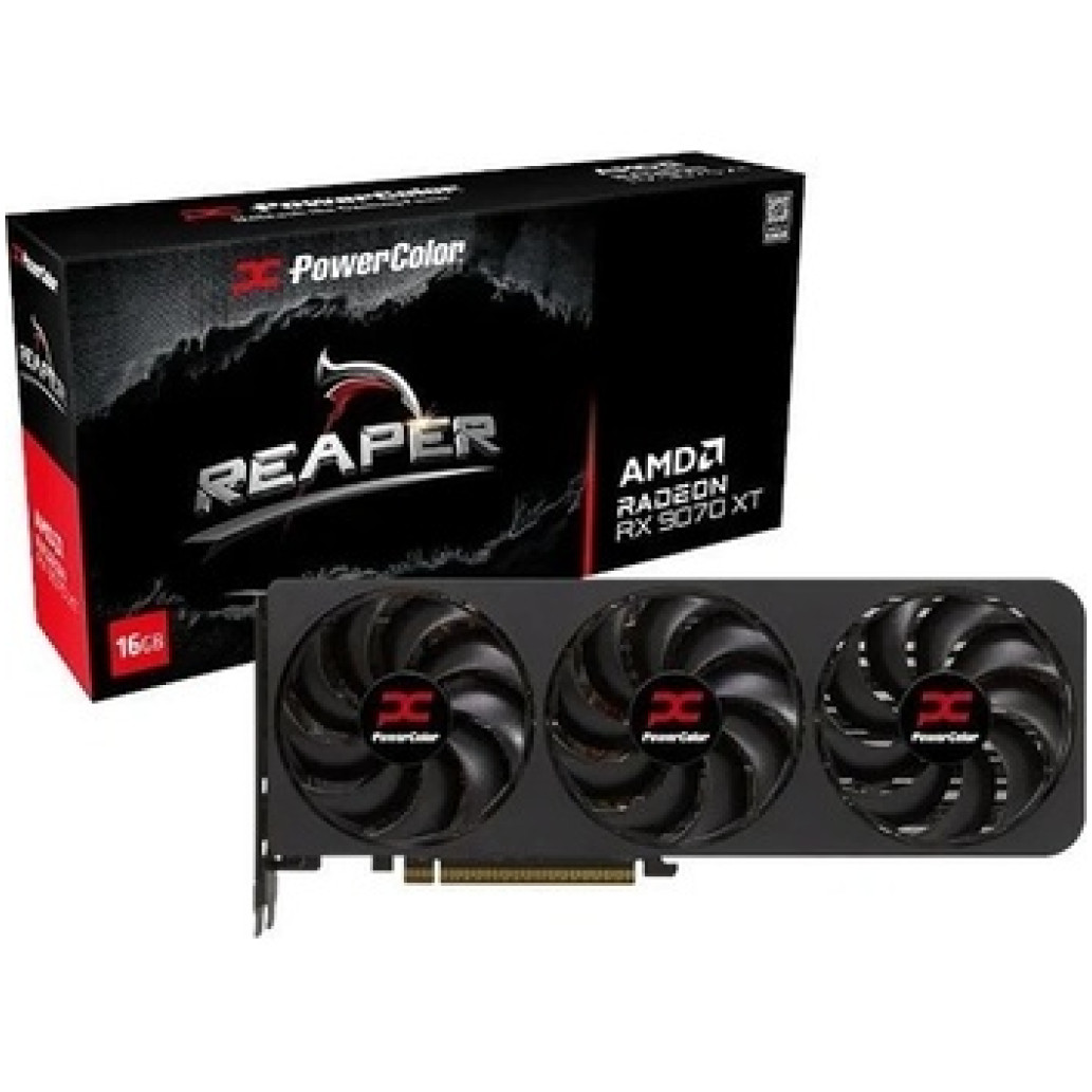 Grafična kartica AMD RX9070 XT PowerColor Reaper - 16GB GDDR6  | 1xHDMI 2.1b 3xDisplayport 2.1a (RX9070XT 16G-A)