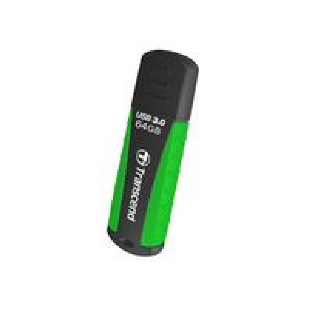 Spominski ključek 64GB USB 3.0 Transcend JF810 80MB/ s 25MB/ s plastičen s pokrovčkom zeleno-črn (TS64GJF810)