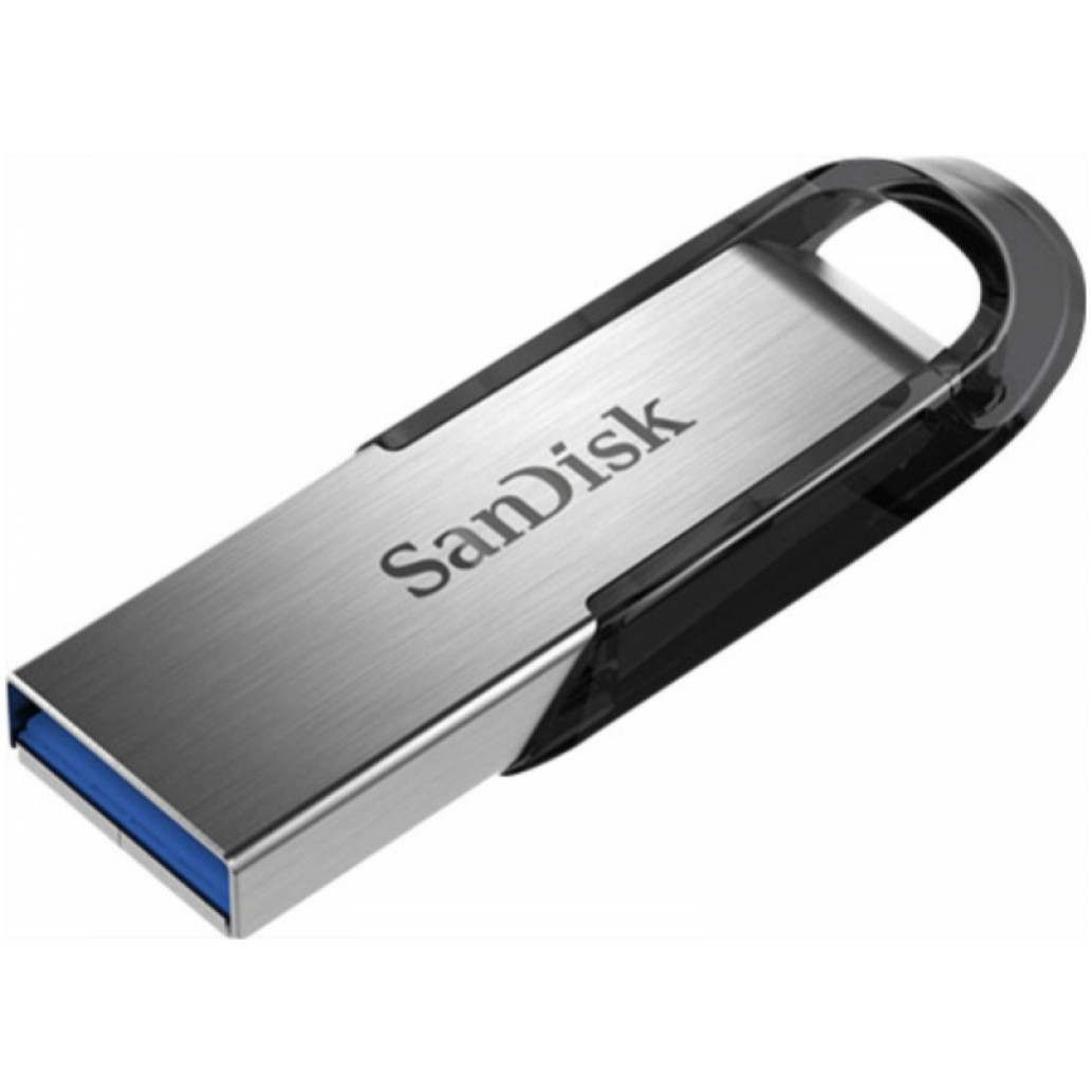 Spominski ključek 256GB USB 3.0 Sandisk Ultra Flair 150MB/ s 60MB/ s kovinski-plastičen brez pokrovčka črno-srebrn (SDCZ73-256G-G46)