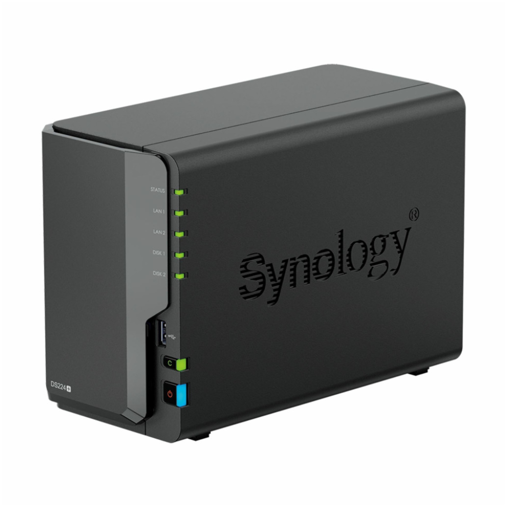 NAS ohišje Synology DS224+ All-In-One server 2x 3.5in SATA za mala in sr. podjetja J4125 2.7GHz 2GB