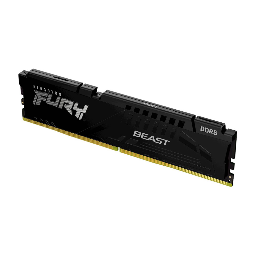 DDR5 32GB 5600MHz CL40 Single (1x32GB) Kingston Fury Beast XMP3.0 1,25V Gaming črna (KF556C40BB-32)