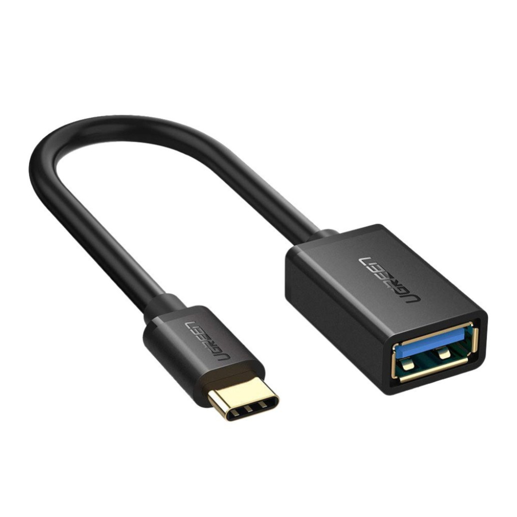 Adapter USB-C => USB 3.0 (ž) kabel 0,15m Ugreen OTG črn (30701)