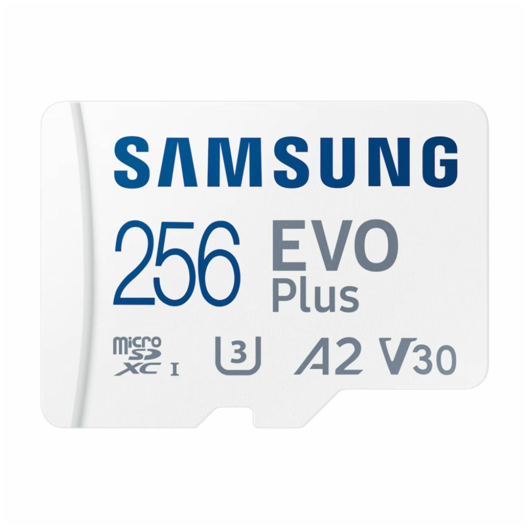 Spominska kartica microSDXC 256GB Samsung Evo Plus 160MB/s/120MB/s U3 V30 UHS-I A2 +adapter (MB-MC256SA)